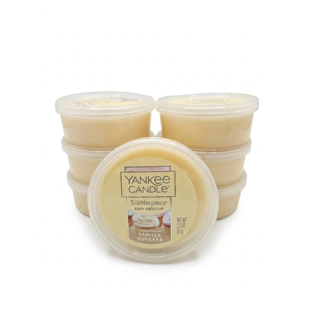 Lot of 7 Yankee Candle Scenterpiece Easy MeltCup Vanilla Cupcake 2.2oz New HTF
